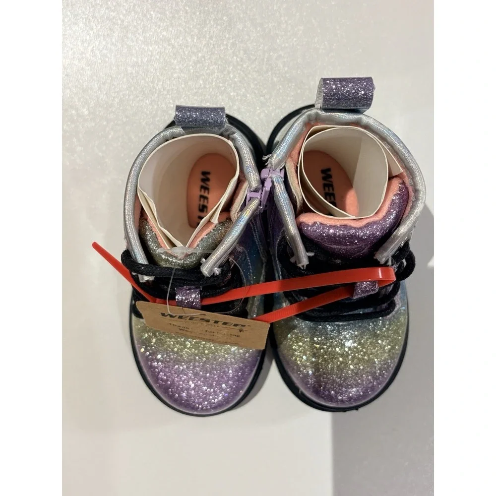 Weestep Size 5 Toddler Multicolor‎ Glittery Boots